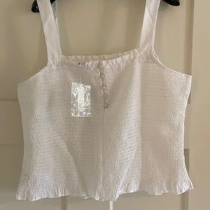 Maxwell - white sleeveless top - NWT